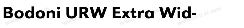 Bodoni URW Extra Wid字体转换